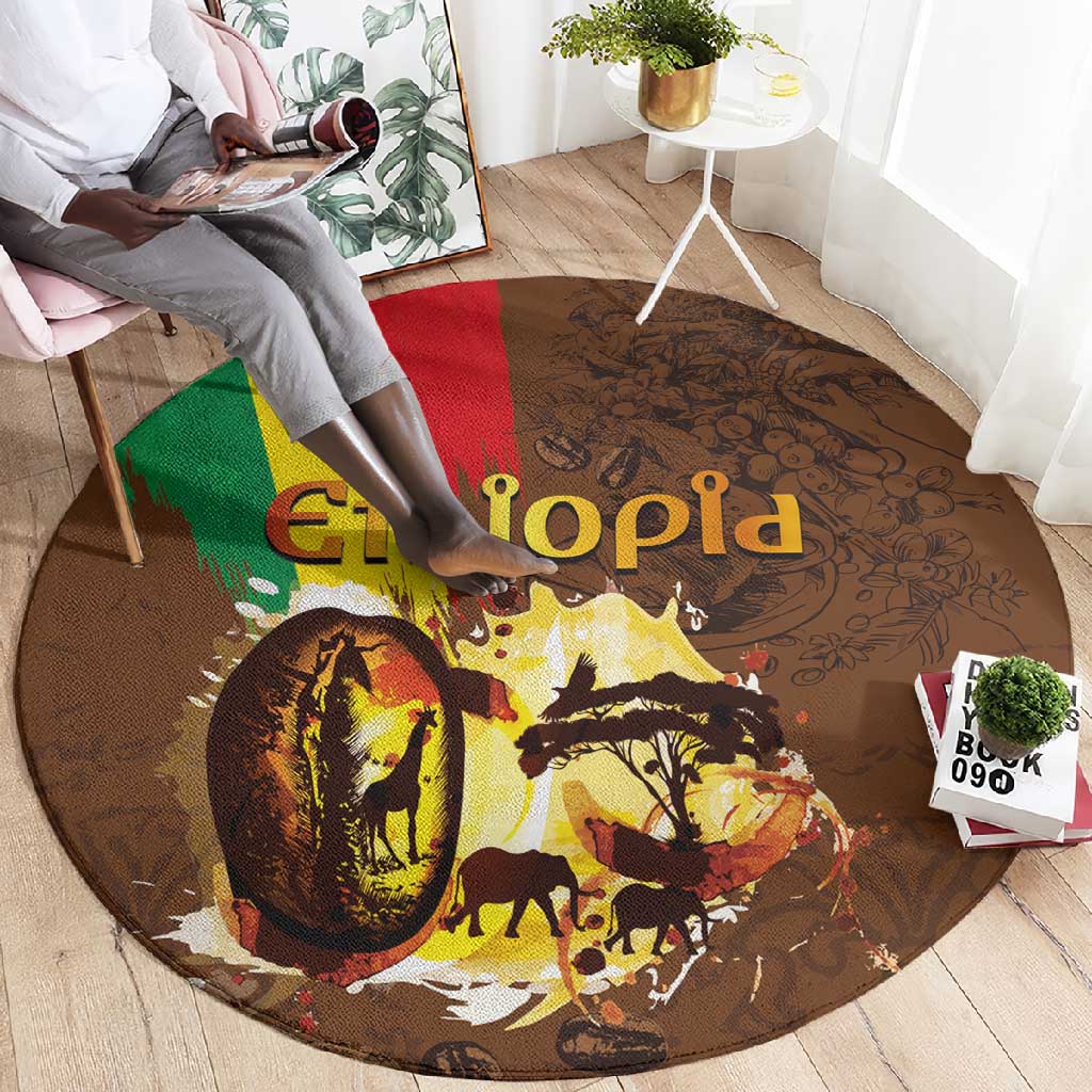 Ethiopia's Pride - Coffee Culture Round Carpet LT03