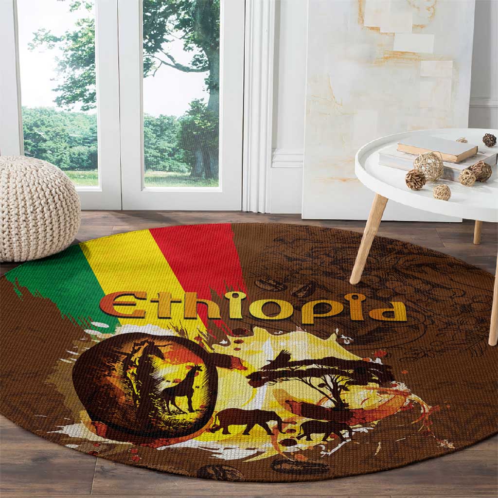 Ethiopia's Pride - Coffee Culture Round Carpet LT03