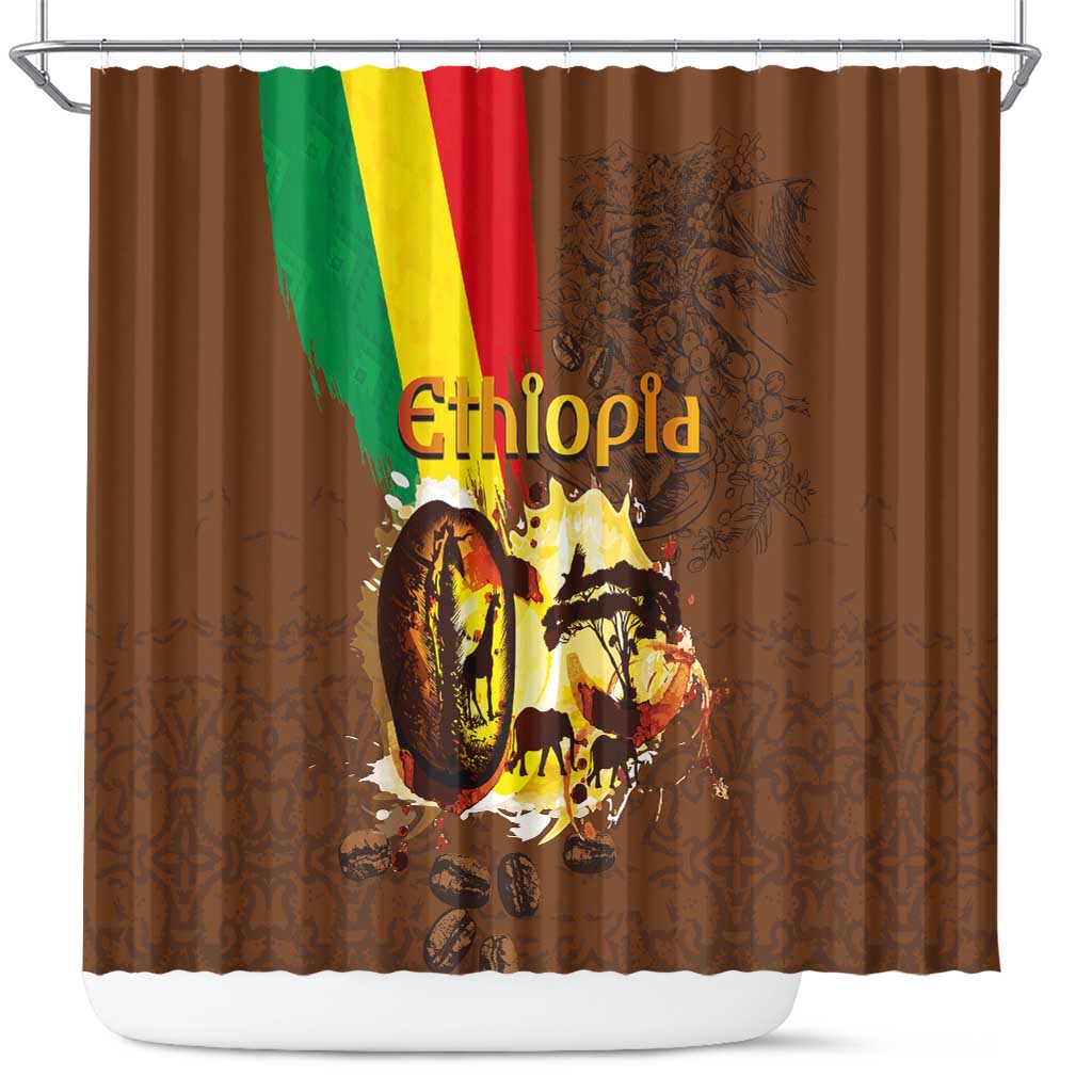 Ethiopia Culture - Proud of Coffee Shower Curtain LT03