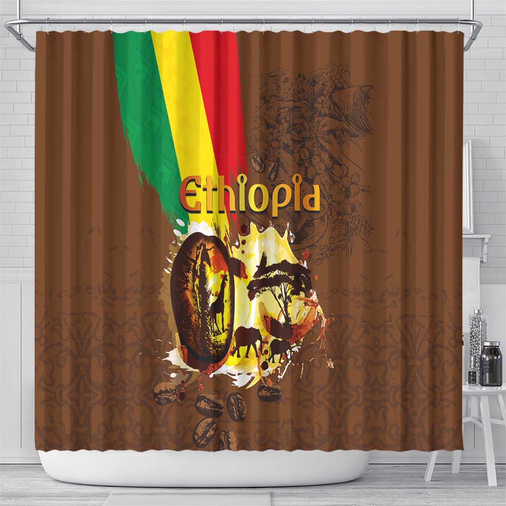 Ethiopia Culture - Proud of Coffee Shower Curtain LT03