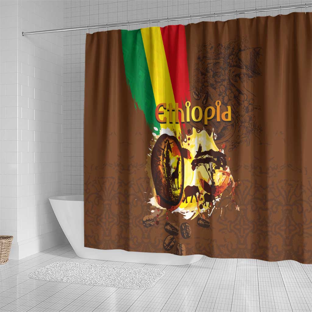Ethiopia Culture - Proud of Coffee Shower Curtain LT03