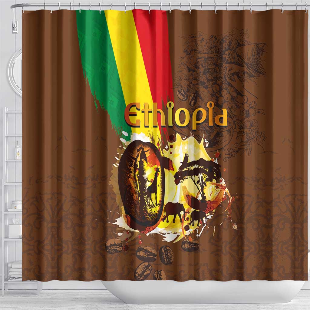Ethiopia Culture - Proud of Coffee Shower Curtain LT03