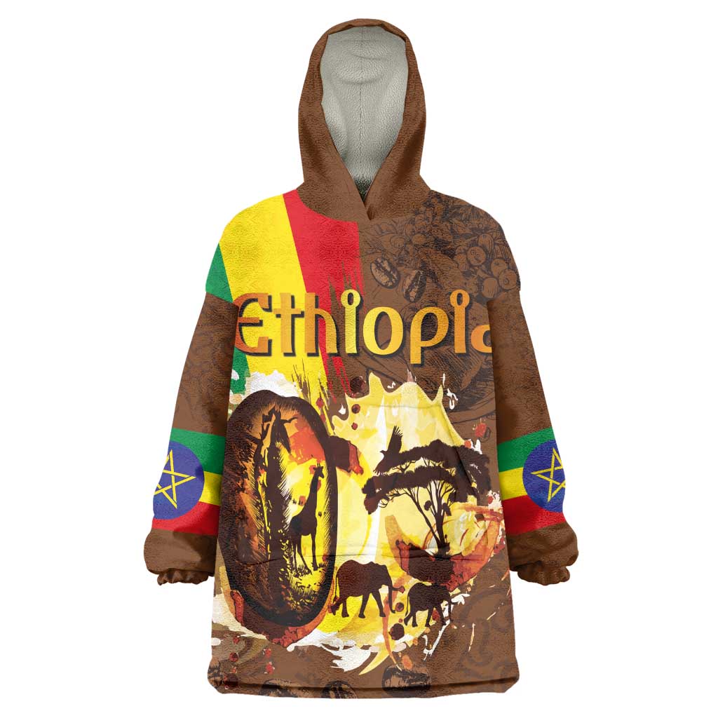 Ethiopia's Pride - Coffee Culture Wearable Blanket Hoodie LT03