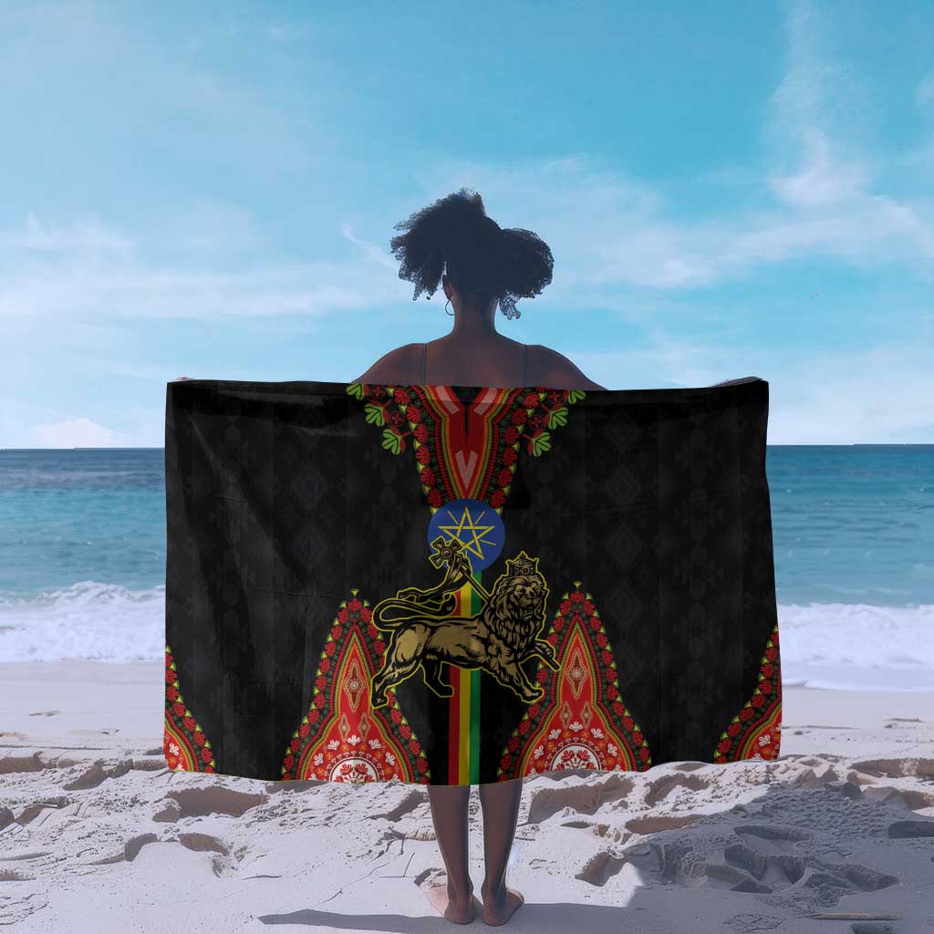 Ethiopia Lion of Judah and The Star Seal Sarong Dashiki Style LT03