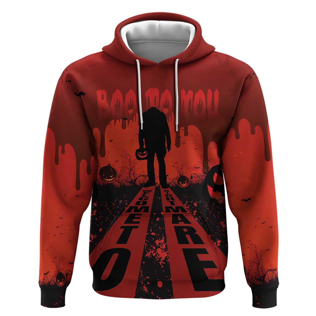 Halloween Nightmare Hoodie Pumpkin-faced Jack O Lantern With a Scary Smile Blood Vibe LT03
