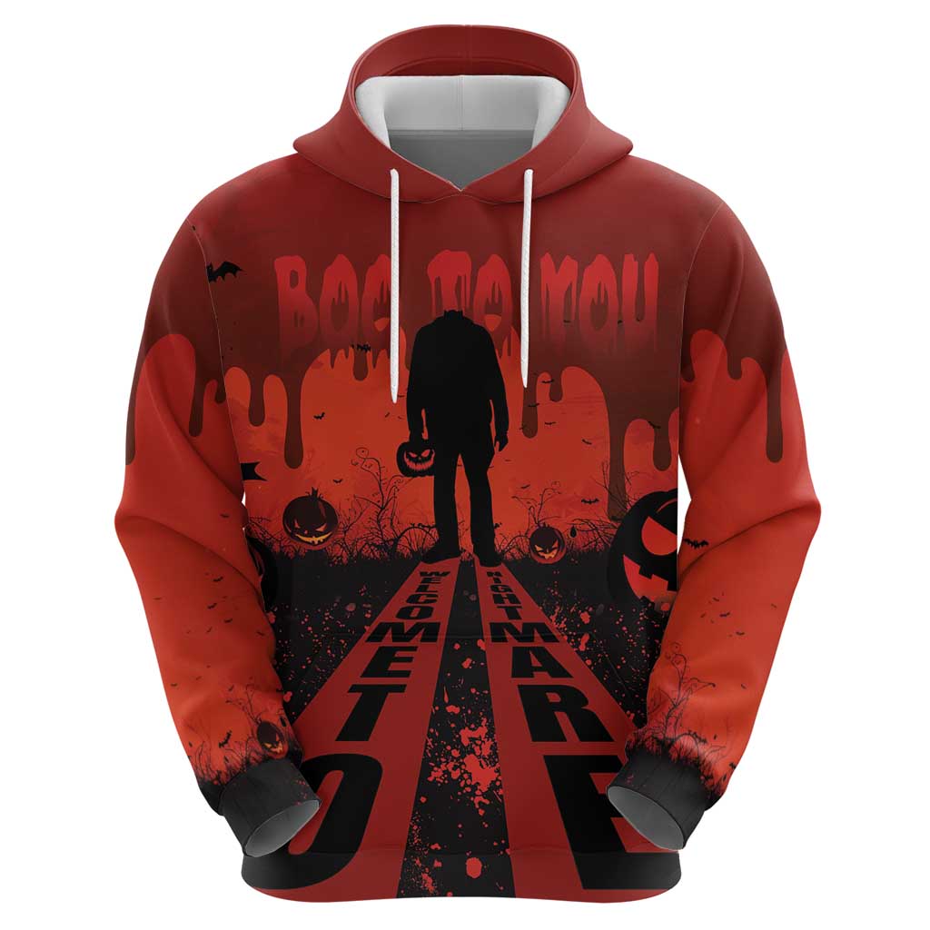 Halloween Nightmare Hoodie Pumpkin-faced Jack O Lantern With a Scary Smile Blood Vibe LT03