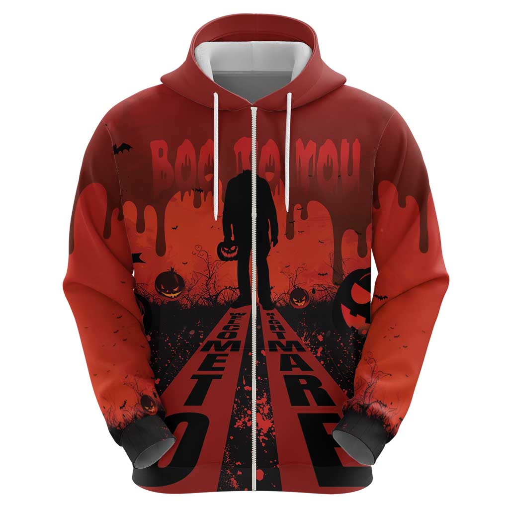 Halloween Nightmare Hoodie Pumpkin-faced Jack O Lantern With a Scary Smile Blood Vibe LT03