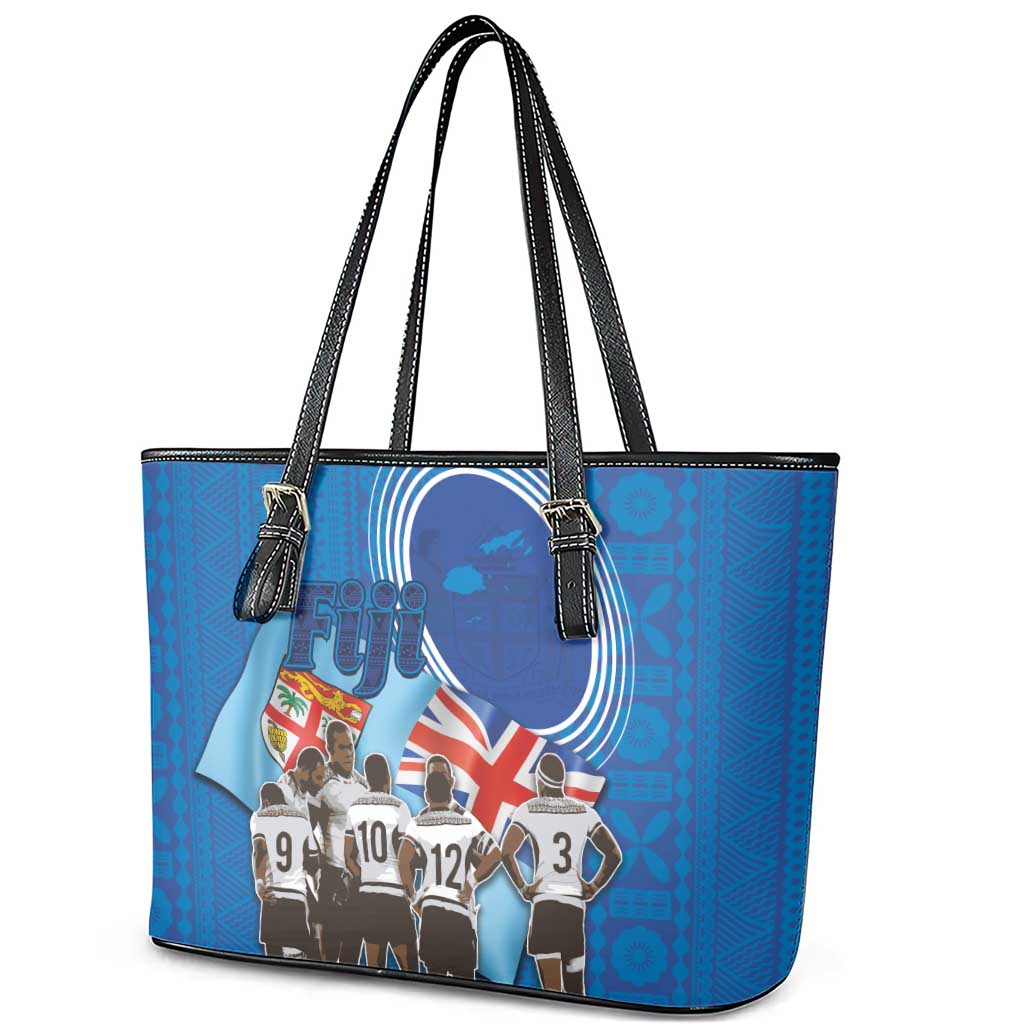 Fiji Rugby Sevens Leather Tote Bag Commemorate Gold Medal - Rio de Janeiro 2016 LT03