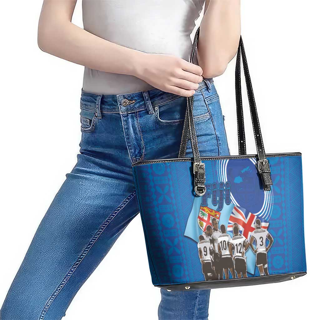 Fiji Rugby Sevens Leather Tote Bag Commemorate Gold Medal - Rio de Janeiro 2016 LT03