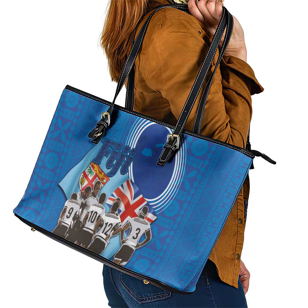 Fiji Rugby Sevens Leather Tote Bag Commemorate Gold Medal - Rio de Janeiro 2016 LT03
