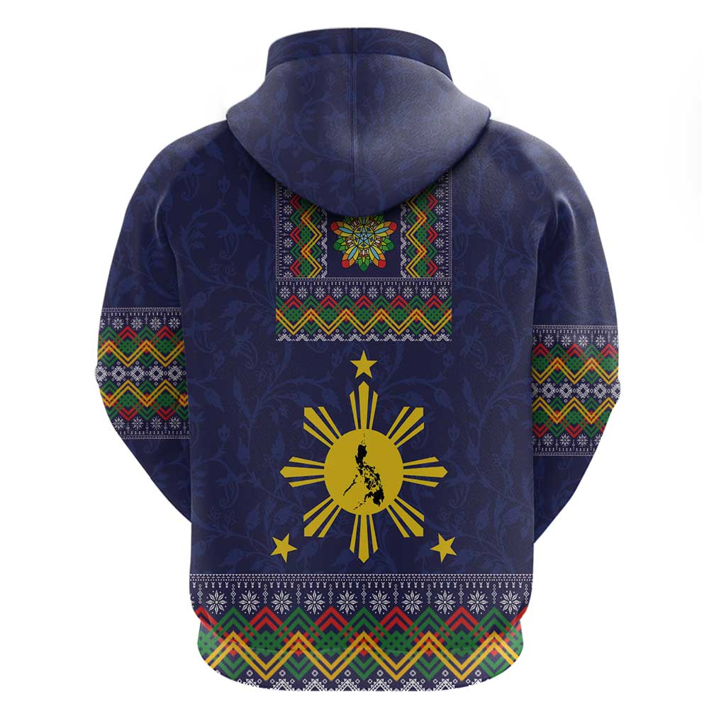Philippines Merry Christmas Hoodie Maligayang Pasko with Parol and Xmas Pattern Barong Style LT03