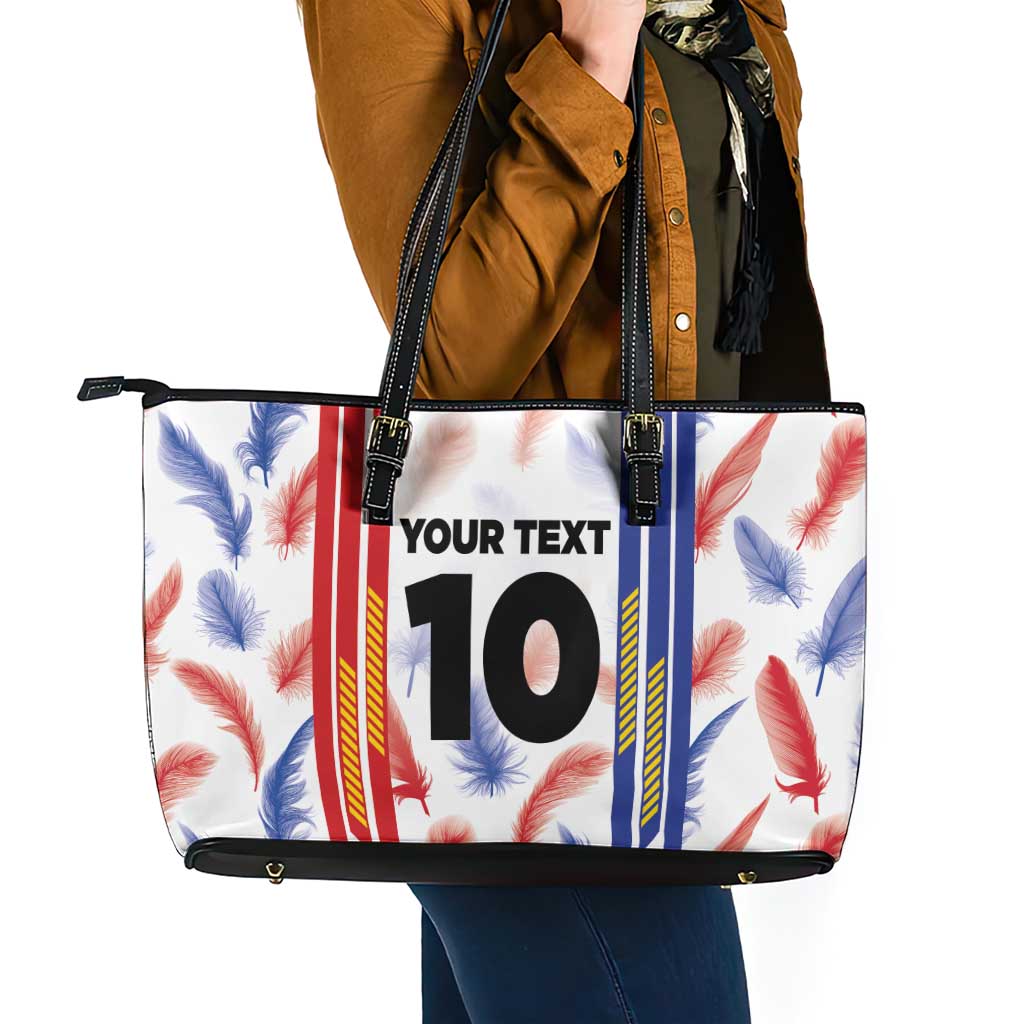 Custom Philippines Champions Football Jersey Leather Tote Bag LT03