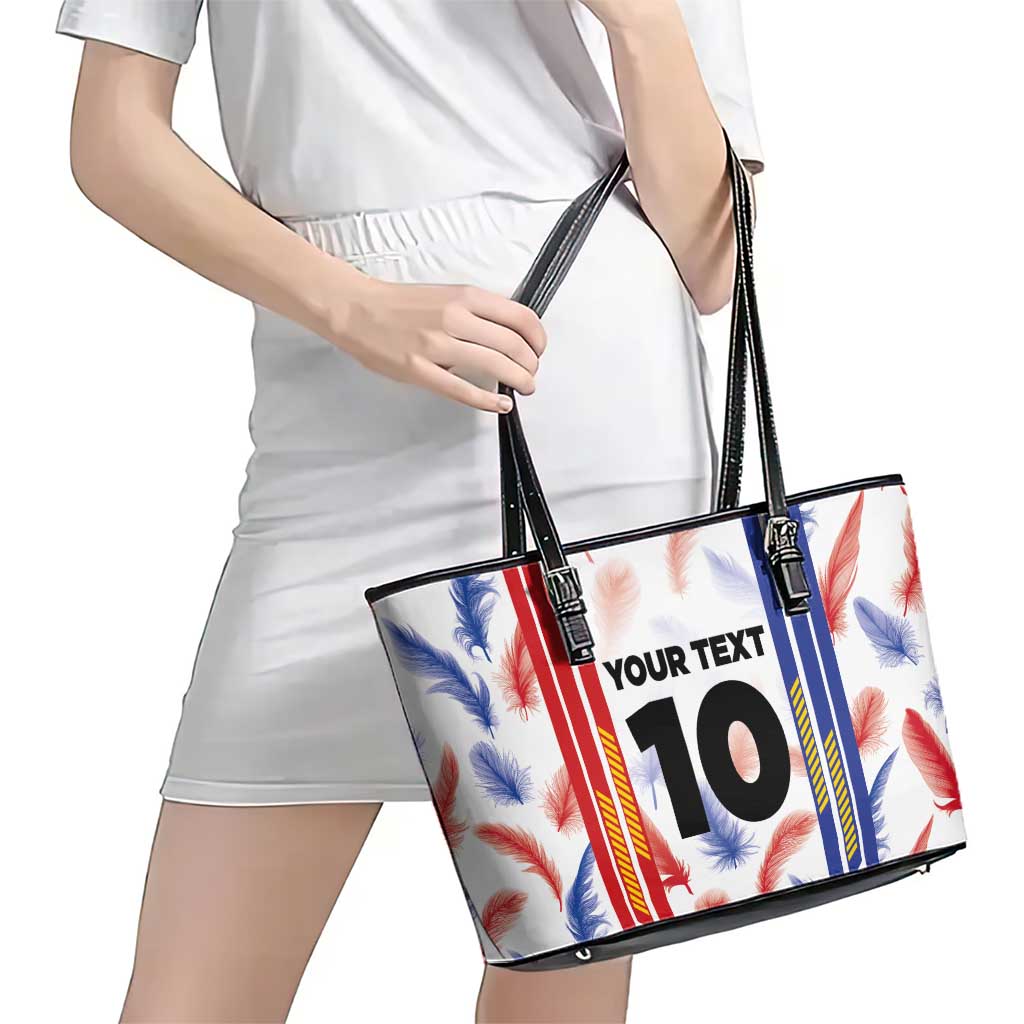 Custom Philippines Champions Football Jersey Leather Tote Bag LT03