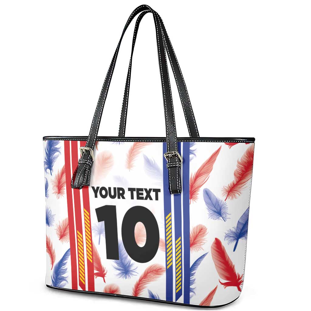 Custom Philippines Champions Football Jersey Leather Tote Bag LT03