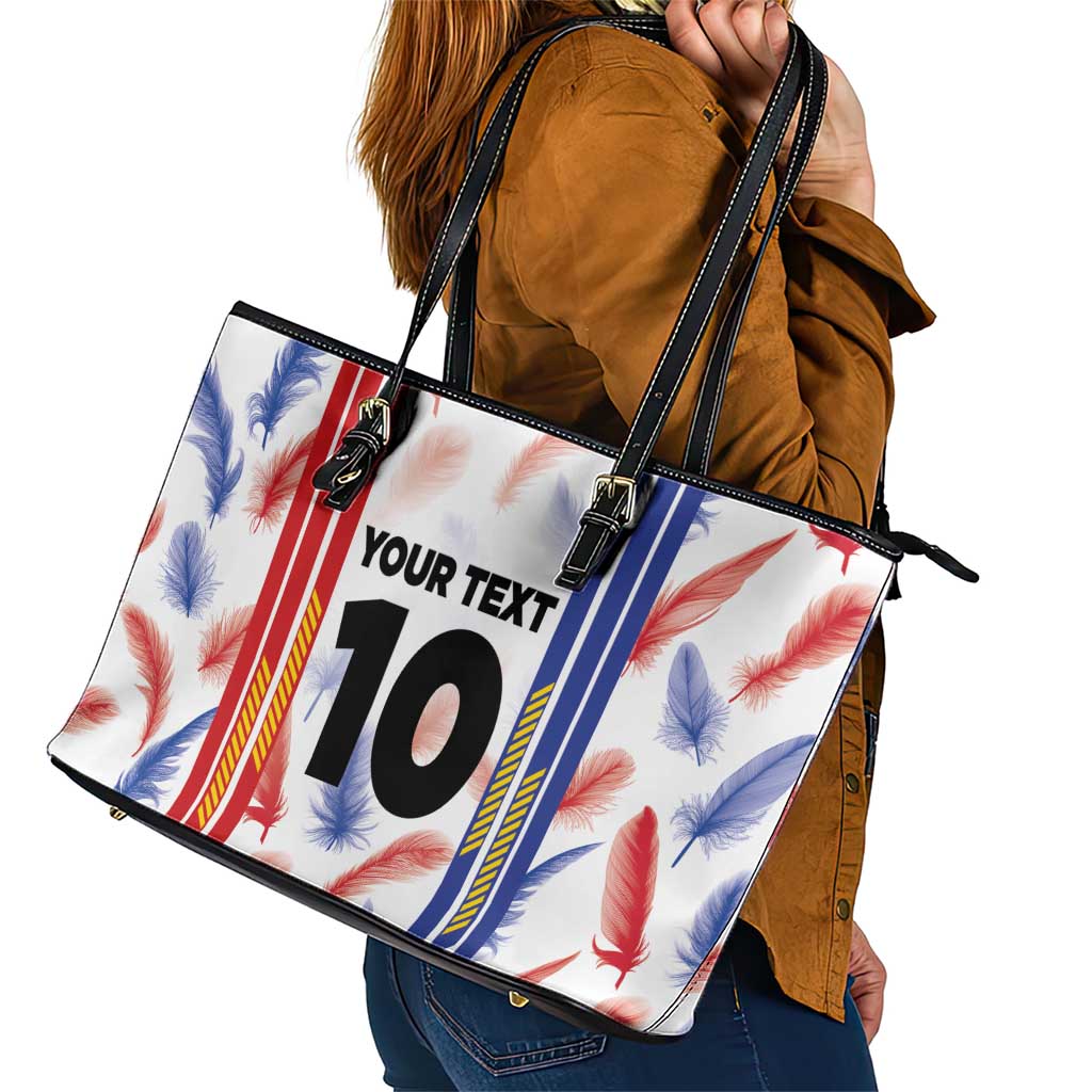 Custom Philippines Champions Football Jersey Leather Tote Bag LT03