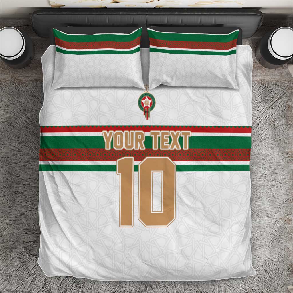 Custom Moroccan Football Bedding Set The Hunt of Atlas Lions LT03