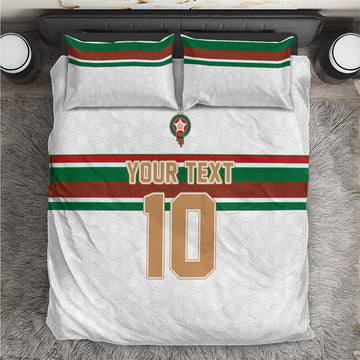 Custom Moroccan Football Bedding Set The Hunt of Atlas Lions LT03