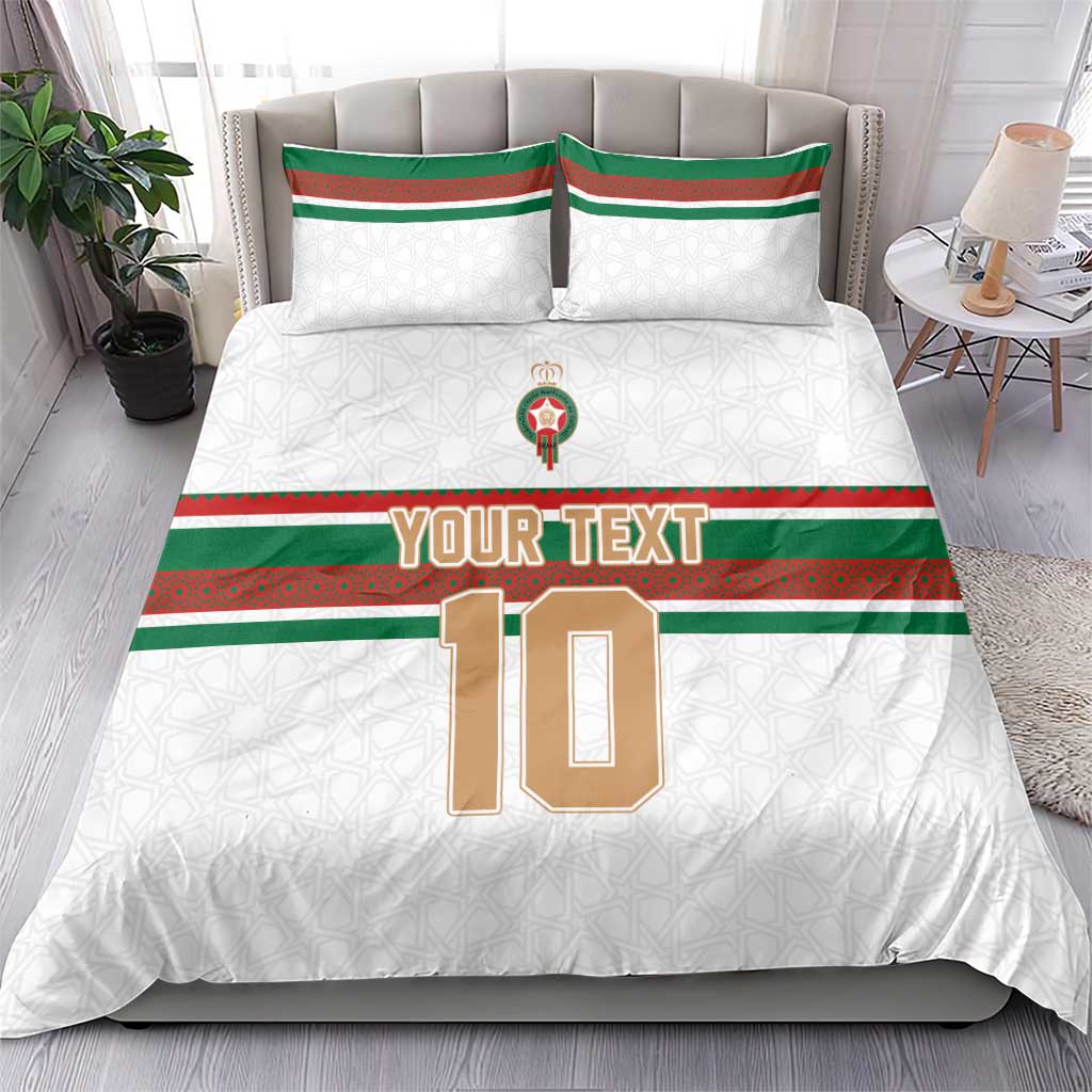 Custom Moroccan Football Bedding Set The Hunt of Atlas Lions LT03