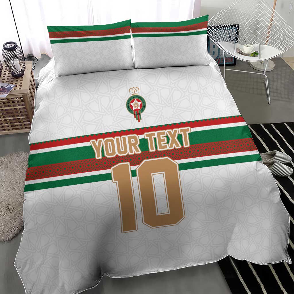 Custom Moroccan Football Bedding Set The Hunt of Atlas Lions LT03