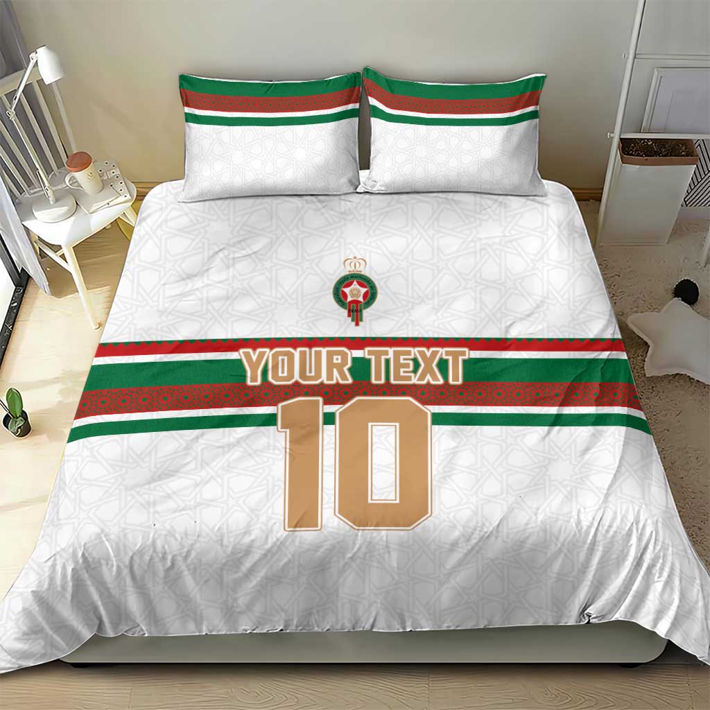 Custom Moroccan Football Bedding Set The Hunt of Atlas Lions LT03