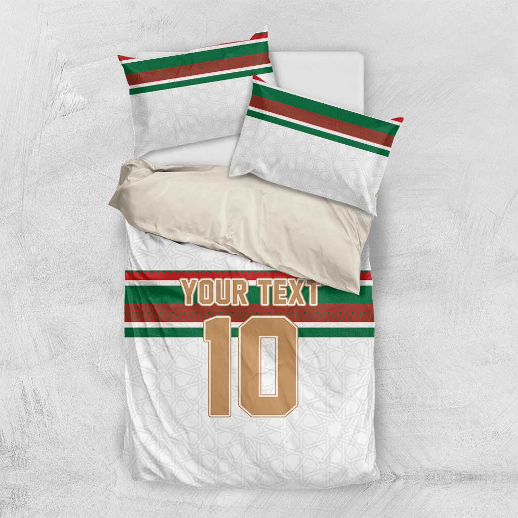Custom Moroccan Football Bedding Set The Hunt of Atlas Lions LT03