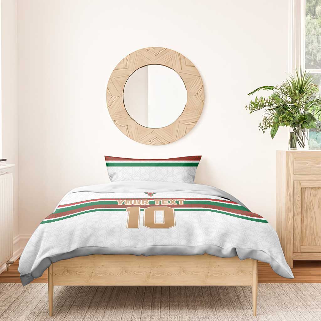 Custom Moroccan Football Bedding Set The Hunt of Atlas Lions LT03