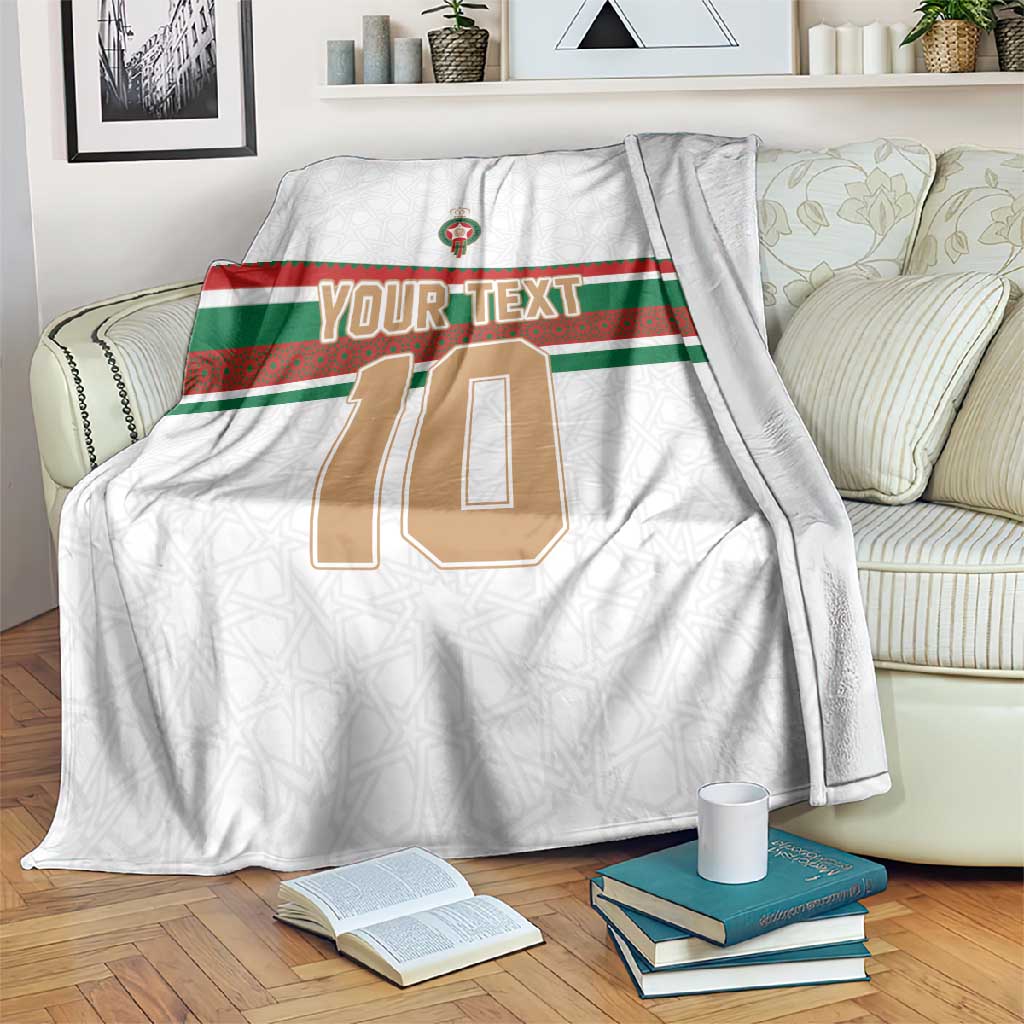 Custom Moroccan Football Blanket The Hunt of Atlas Lions LT03