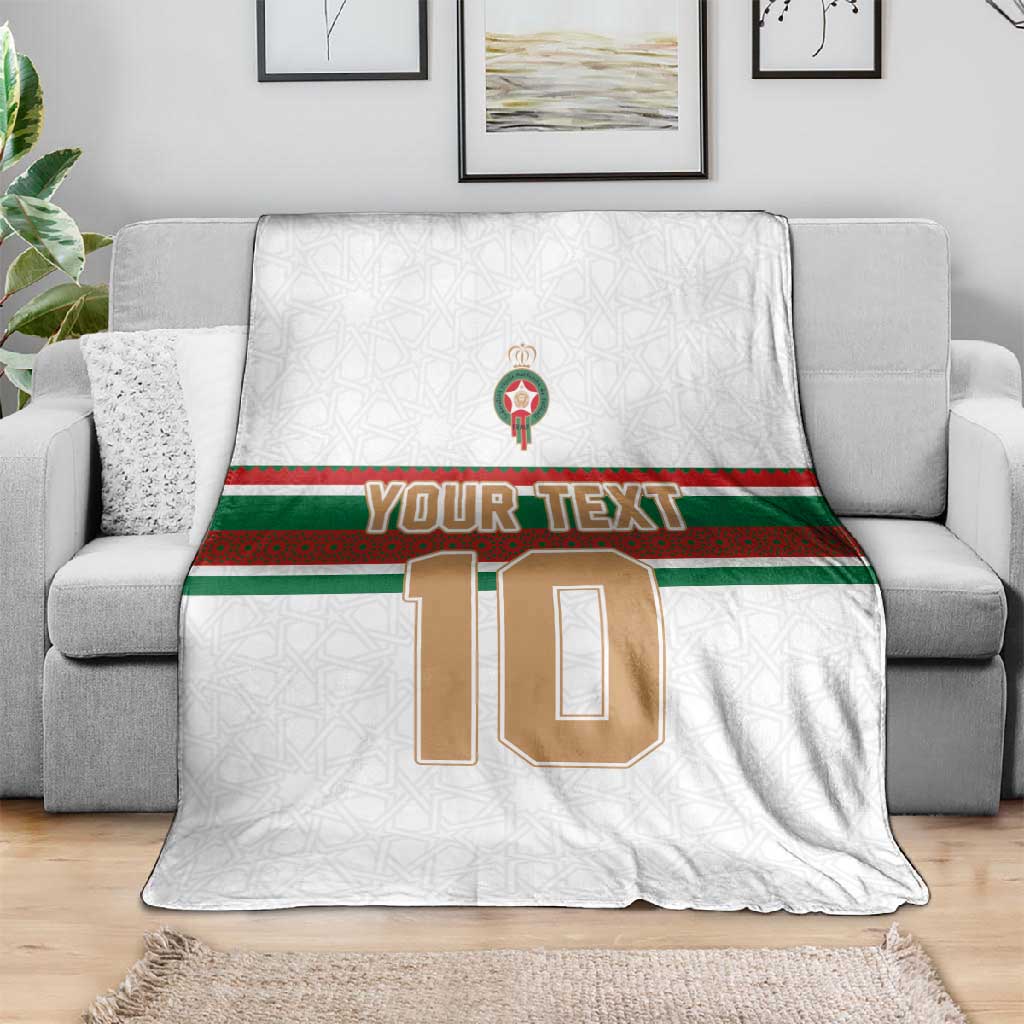 Custom Moroccan Football Blanket The Hunt of Atlas Lions LT03