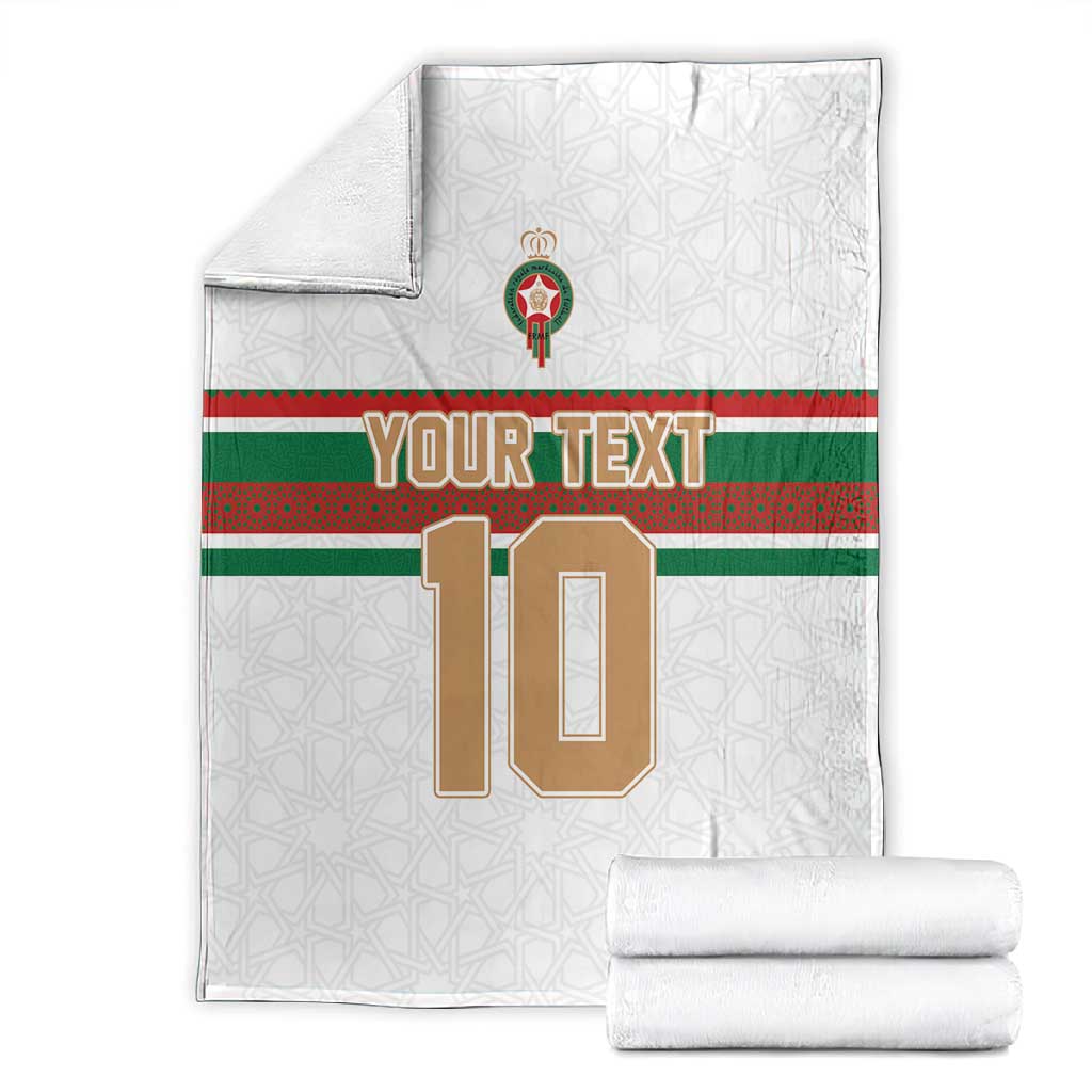 Custom Moroccan Football Blanket The Hunt of Atlas Lions LT03
