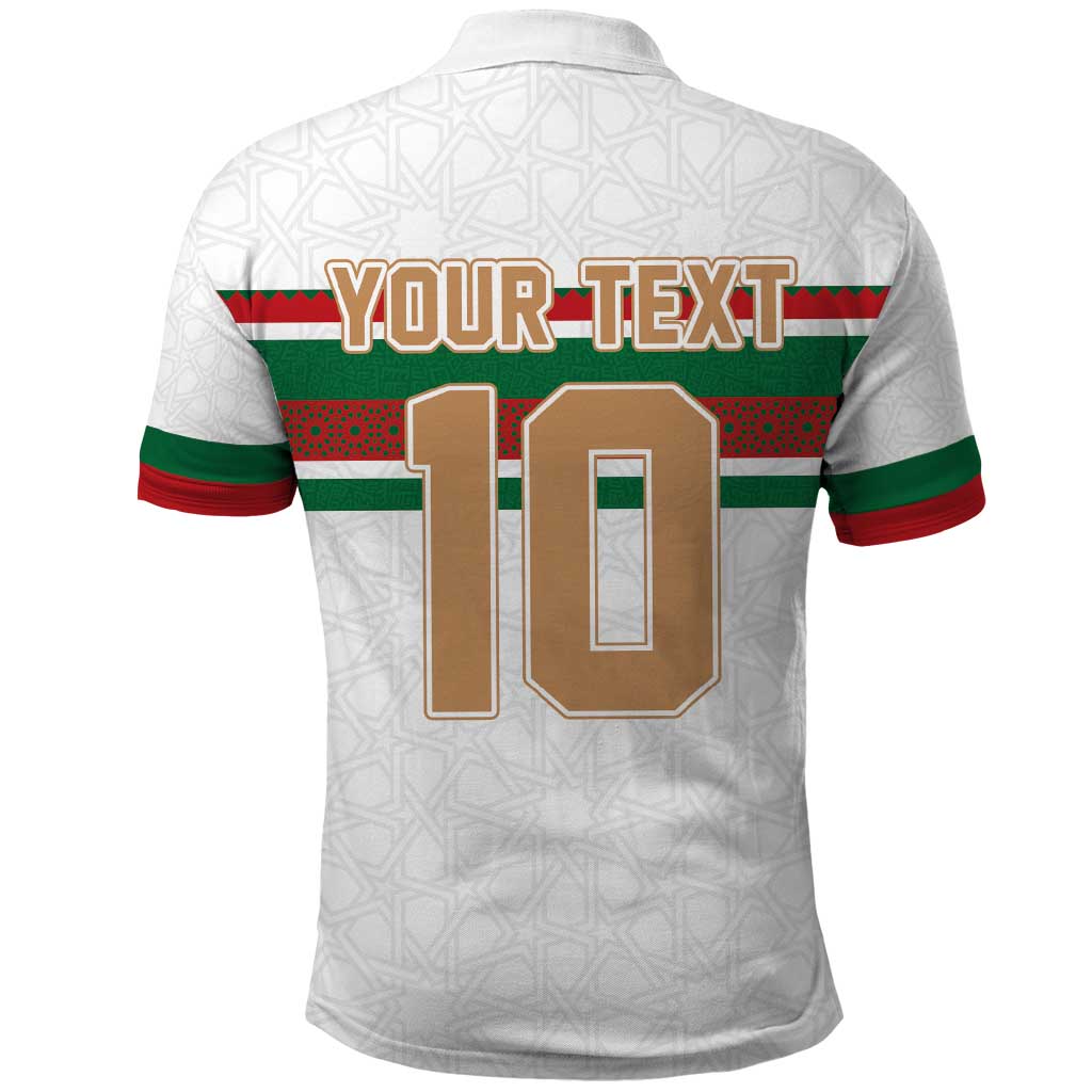 Custom Morocco Football Polo Shirt The Roar of Atlas Lions LT03