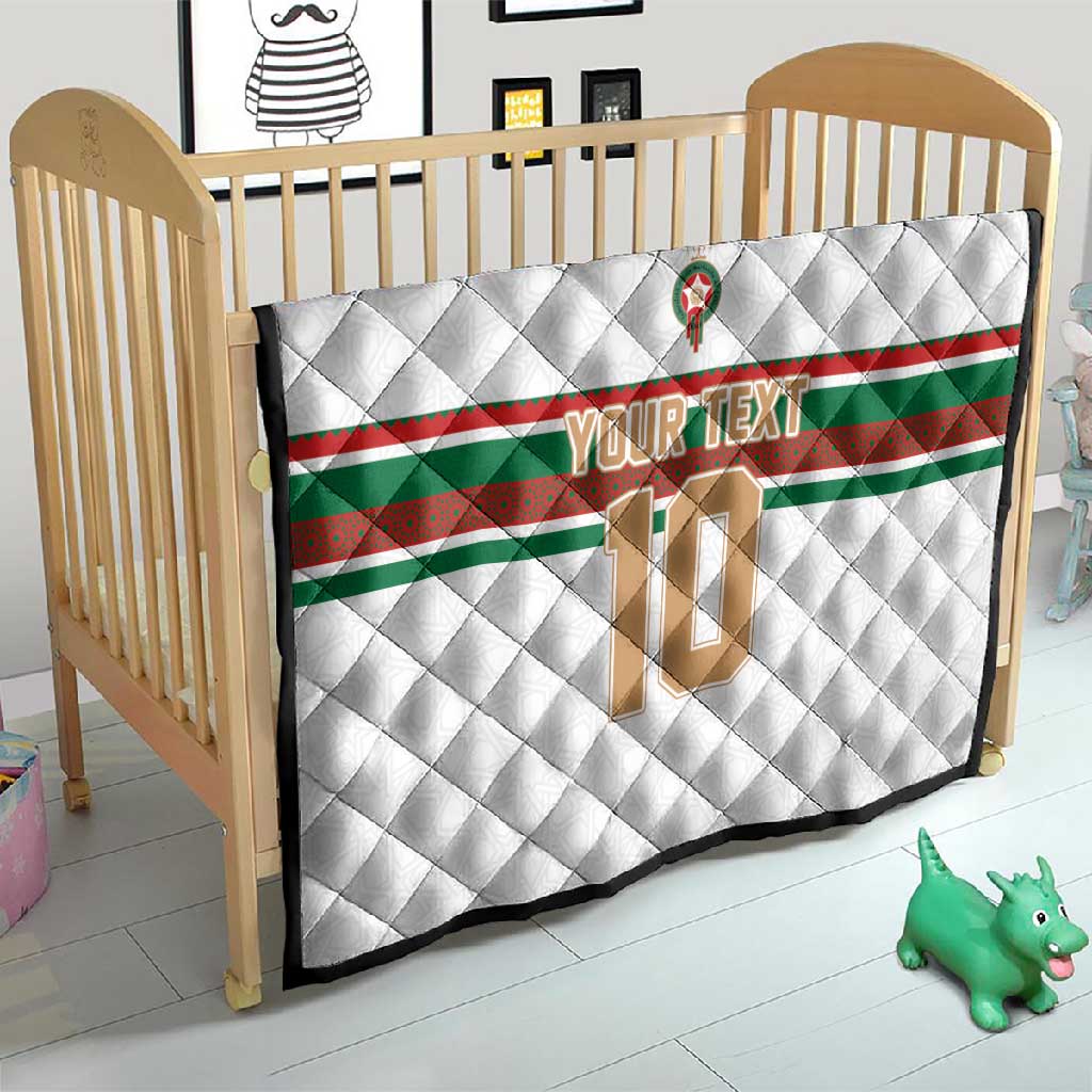 Custom Moroccan Football Quilt The Hunt of Atlas Lions LT03