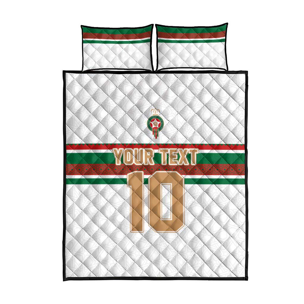 Custom Moroccan Football Quilt Bed Set The Hunt of Atlas Lions LT03