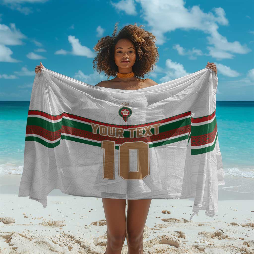 Custom Moroccan Football Sarong The Hunt of Atlas Lions LT03