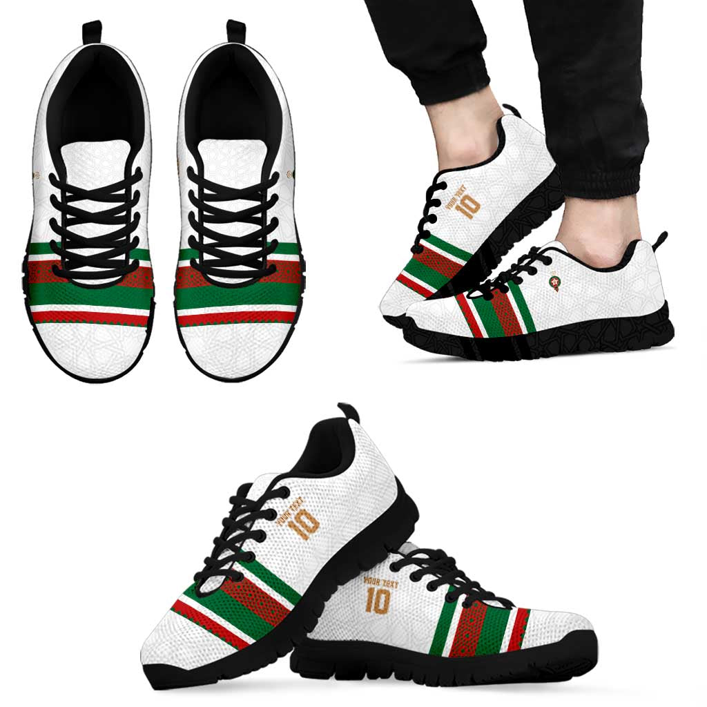 Custom Morocco Football Sneakers The Roar of Atlas Lions LT03