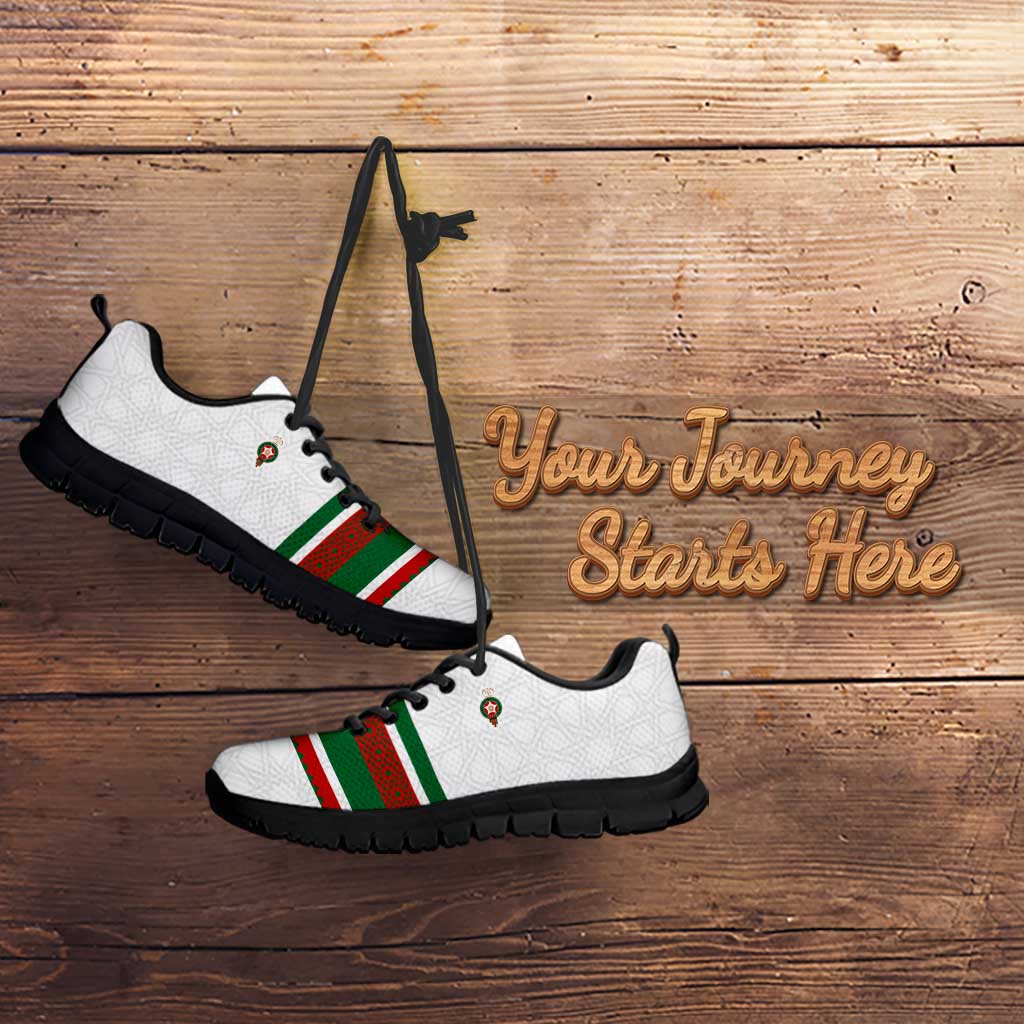 Custom Morocco Football Sneakers The Roar of Atlas Lions LT03