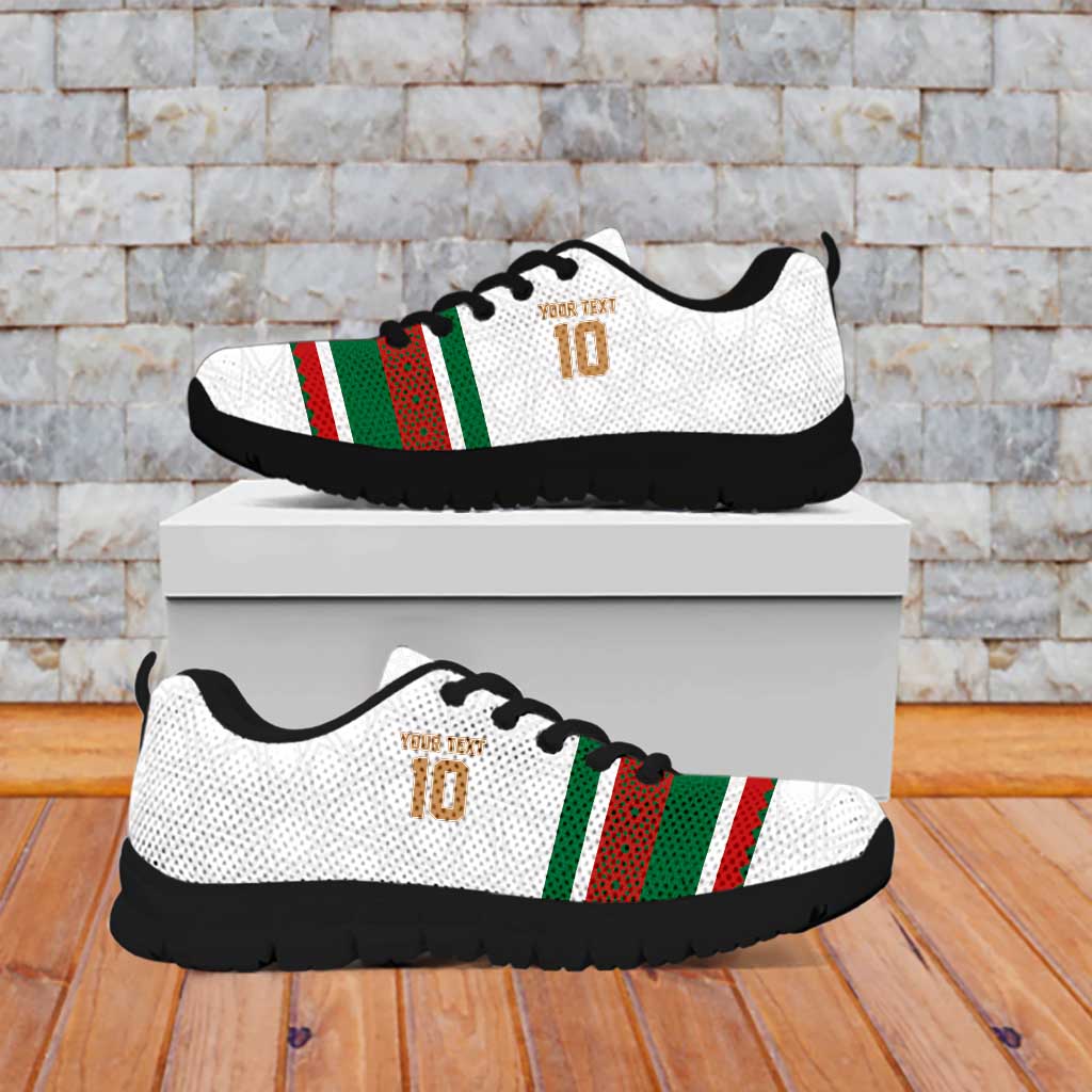 Custom Morocco Football Sneakers The Roar of Atlas Lions LT03