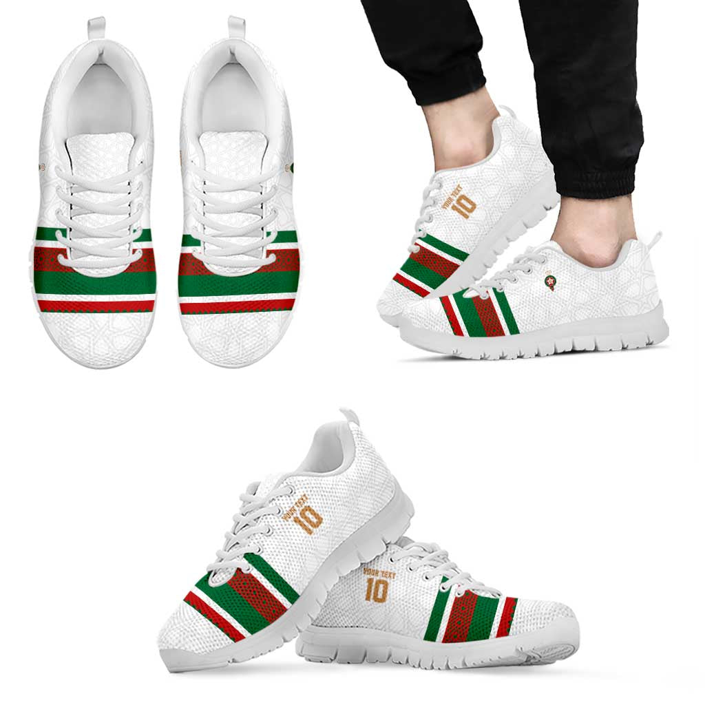 Custom Morocco Football Sneakers The Roar of Atlas Lions LT03