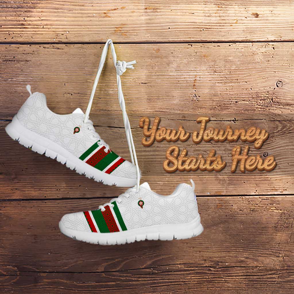 Custom Morocco Football Sneakers The Roar of Atlas Lions LT03