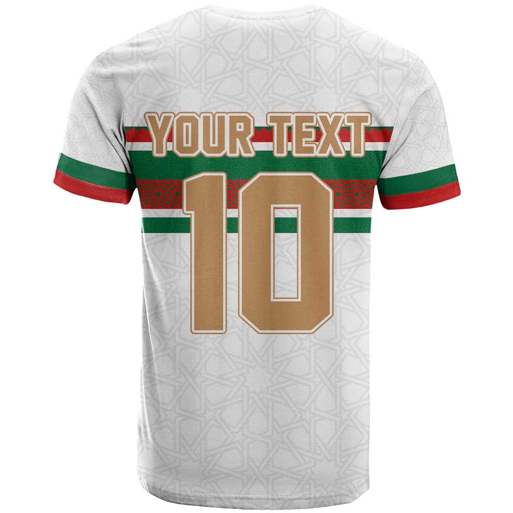 Custom Moroccan Football T shirt The Hunt of Atlas Lions LT03