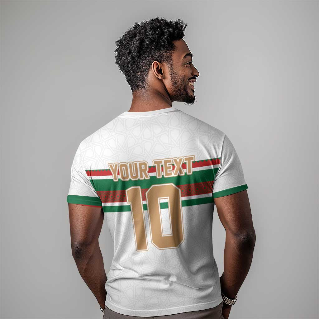 Custom Moroccan Football T shirt The Hunt of Atlas Lions LT03