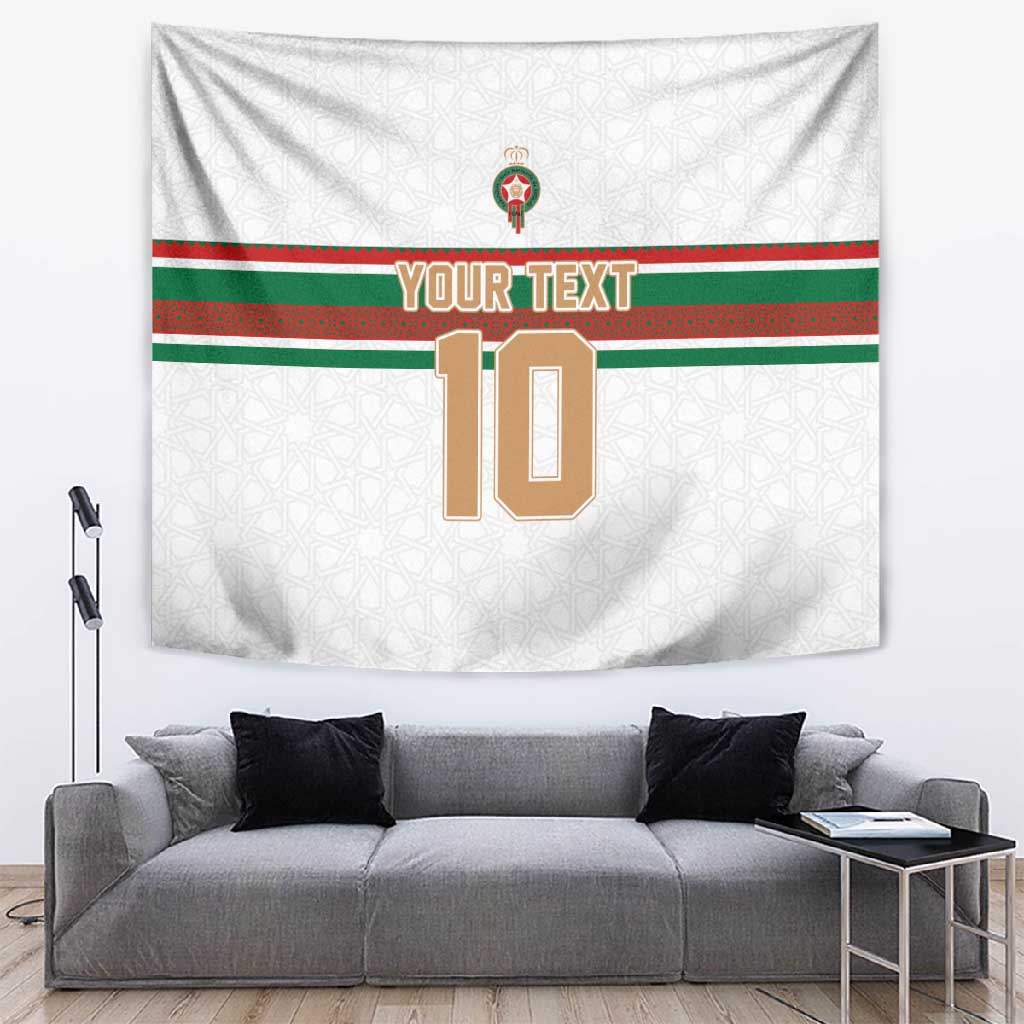 Custom Moroccan Football Tapestry The Hunt of Atlas Lions LT03