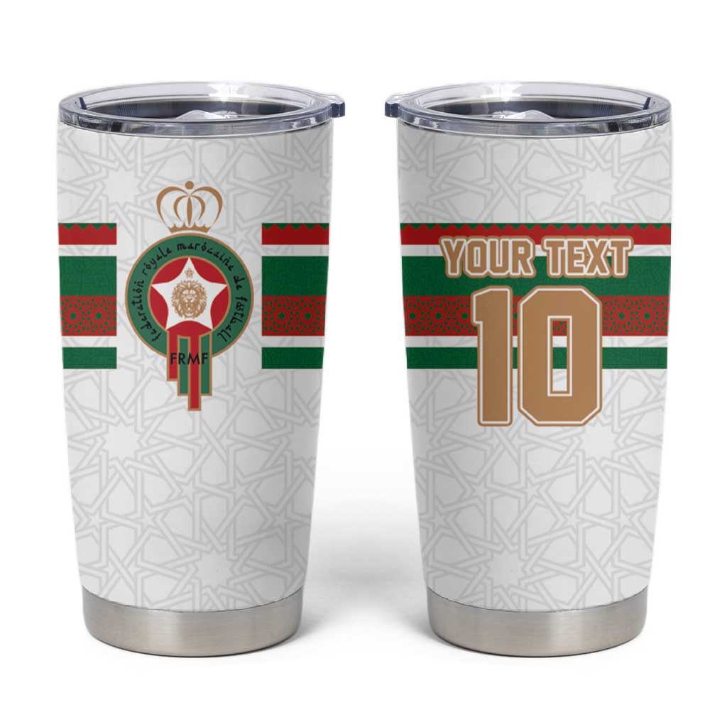 Custom Moroccan Football Tumbler Cup The Hunt of Atlas Lions LT03