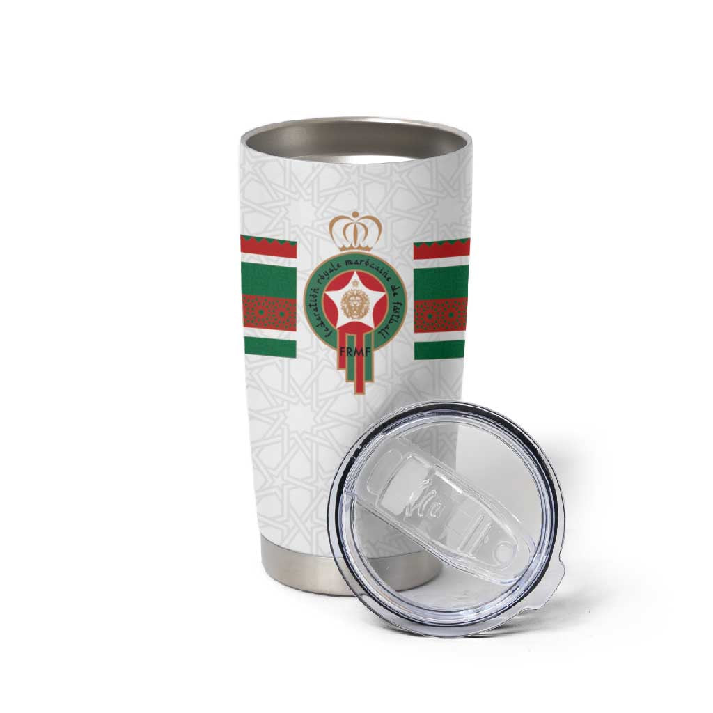 Custom Moroccan Football Tumbler Cup The Hunt of Atlas Lions LT03