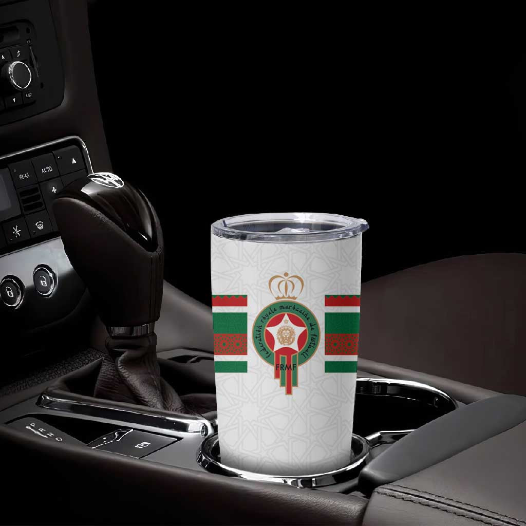Custom Moroccan Football Tumbler Cup The Hunt of Atlas Lions LT03