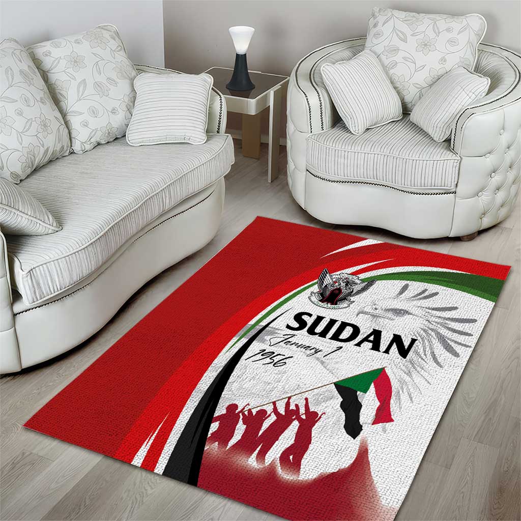 Happy Independence of Sudan Area Rug Soldiers Fight for Homeland - Victory is ours LT03