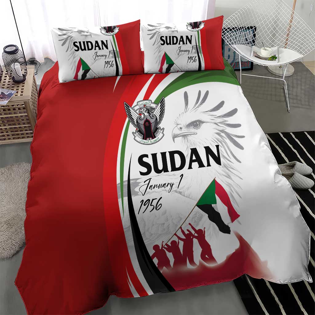 Happy Independence of Sudan Bedding Set Soldiers Fight for Homeland - Victory is ours LT03
