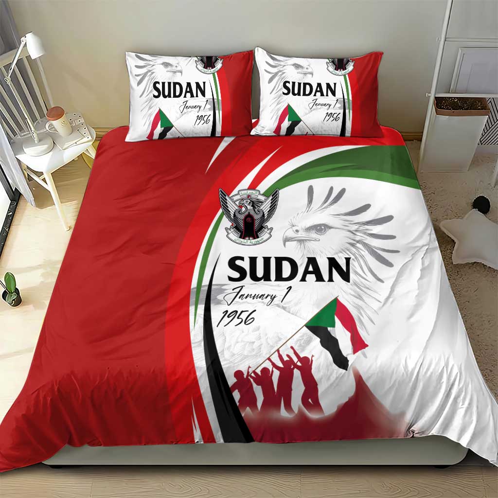 Happy Independence of Sudan Bedding Set Soldiers Fight for Homeland - Victory is ours LT03
