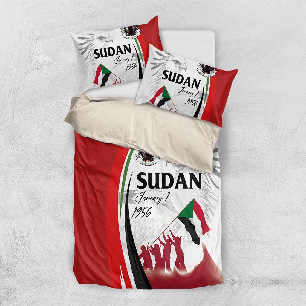 Happy Independence of Sudan Bedding Set Soldiers Fight for Homeland - Victory is ours LT03
