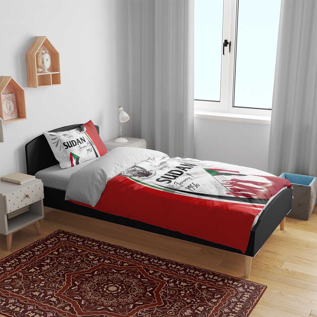 Happy Independence of Sudan Bedding Set Soldiers Fight for Homeland - Victory is ours LT03