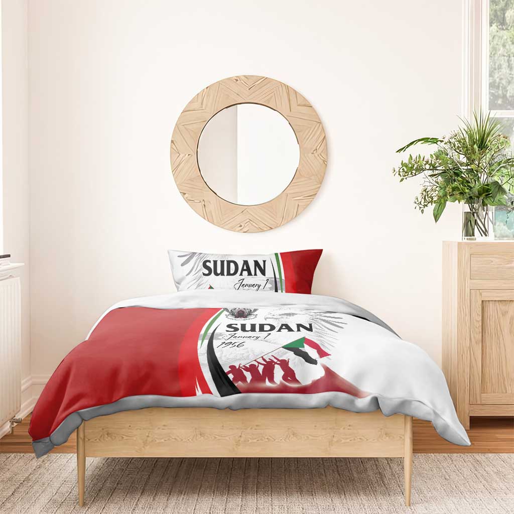 Happy Independence of Sudan Bedding Set Soldiers Fight for Homeland - Victory is ours LT03
